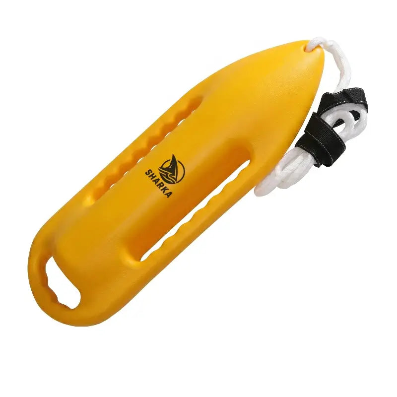 Boya torpedo amarilla para nadadores de aguas abiertas, diseño hidrodinámico Sharka