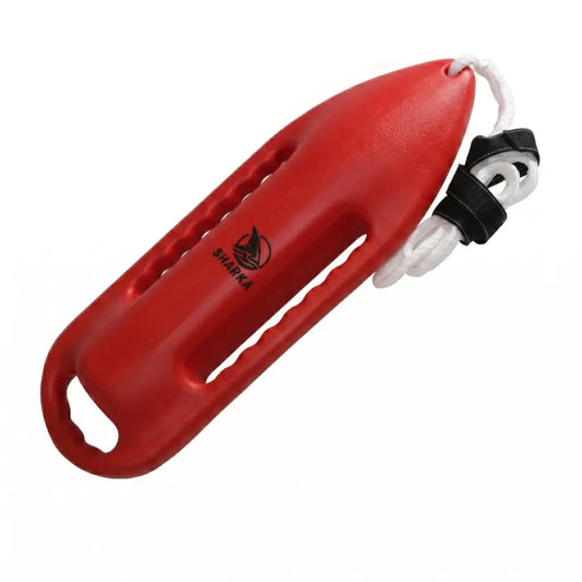 Boya de seguridad tipo torpedo color rojo para entrenamiento de natación y triatlón