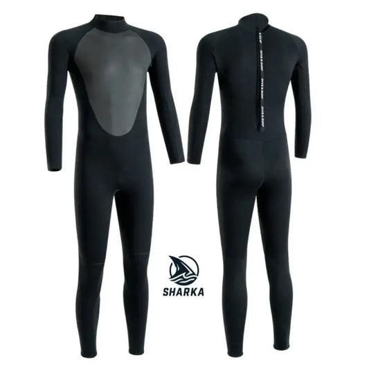 Traje de neopreno Sharka Origins 3/2mm con panel cortavientos en el pecho para hombres y mujeres